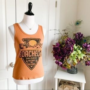 Coachella Orange Tank Top